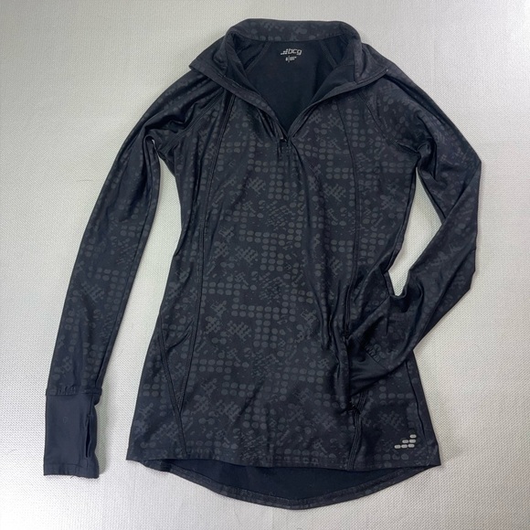 Spandex Polyester running jacket with thumb holes Size Small A - Picture 3 of 11